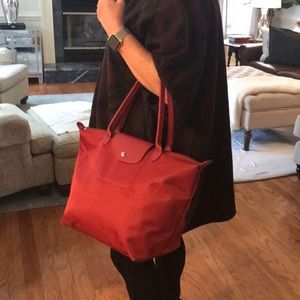 Longchamp large nylon tote.
